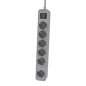 Regleta con Interruptor Philips CHP2164G-10- 6 Tomas de corriente- Cable 1-5m- Gris Regleta con Interruptor Philips CHP2164G-10- 6 Tomas de corriente- Cable 1-5m- Gris