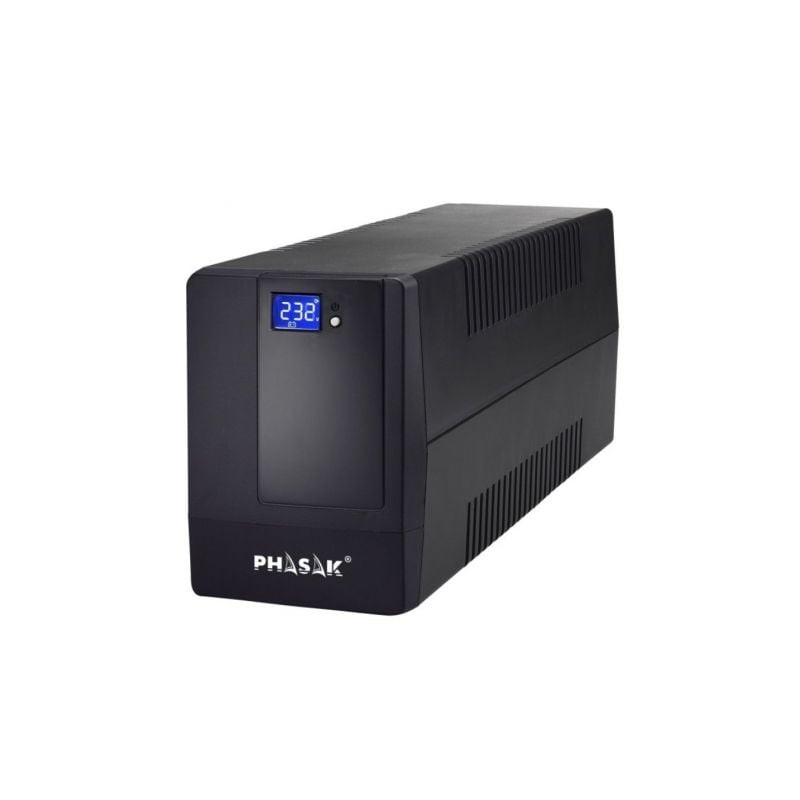 SAI Línea Interactiva Phasak 650 VA LCD Interactive- 650VA- 2 Salidas- Formato Torre SAI Línea Interactiva Phasak 650 VA LCD Interactive- 650VA- 2 Salidas- Formato Torre