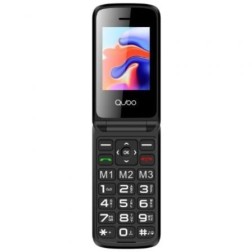 Teléfono Móvil Qubo X-247 4G para Personas Mayores- Negro y Azul
