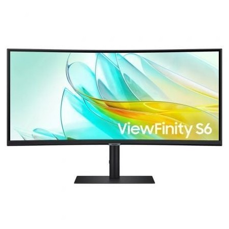 Monitor Profesional Ultraparonámico Curvo Samsung ViewFinity S6 S34C652UAU 34"- UWQHD- Multimedia- Regulable en Altura- Negro