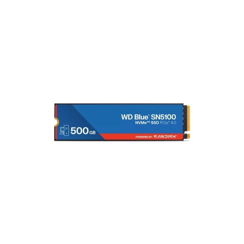 Disco SSD SanDisk WD Blue SN5100 500GB- M-2 2280 PCIe Gen4- Full Capacity