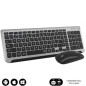 Teclado y Ratón Inalámbrico Subblim Combo Dual Prestige Extendido- Gris y Negro