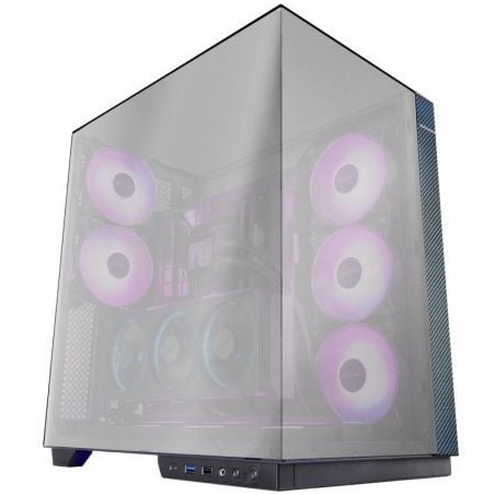 Caja Gaming Torre Mars Gaming MC-3GFPRO- Cristal Cromado
