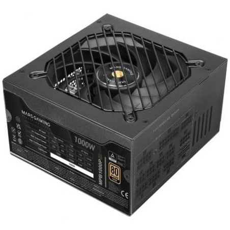 Fuente de Alimentación Mars Gaming MPB1000PSI- 1000W- Ventilador 14cm- 80 Plus Gold