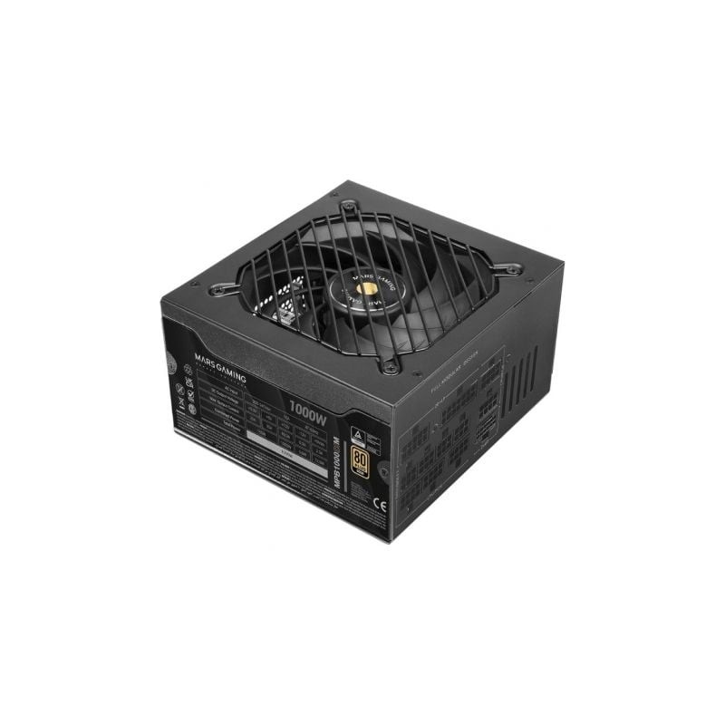 Fuente de Alimentación Mars Gaming MPB1000SIM- 1000W- Ventilador 14cm- 80 Plus Gold