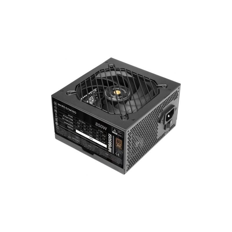 Fuente de Alimentación Mars Gaming MPB850SI- 850W- Ventilador 12cm- 80 Plus Bronze