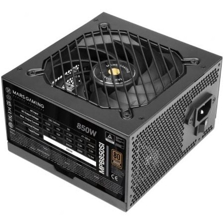 Fuente de Alimentación Mars Gaming MPB850SI- 850W- Ventilador 12cm- 80 Plus Bronze