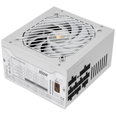 Fuente de Alimentación Mars Gaming MPB850SIM- 850W- Ventilador 14cm- 80 Plus Bronze- Blanca