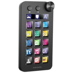 Control Deck Mars Gaming MSD-NEO- 15 Teclas LCD- 1 Rueda- 2 Botones- Negro