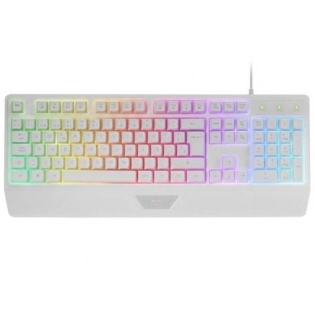 Teclado Gaming SemiMecánico Mars Gaming MK124- Blanco