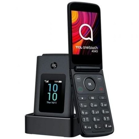Teléfono Móvil TCL One Touch 4043D para Personas Mayores- 4G- Gris Oscuro