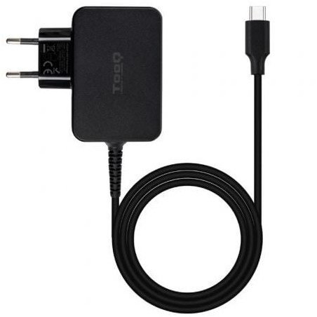 CARGADOR TOOQ PORTATIL GAN USB-C PD 45W NEGRO