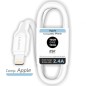 Cable USB 2-0 Lightning Tech One Tech TEC2902- Lightning Macho - USB Macho- 1m- Blanco
