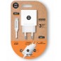 Cargador de Pared Tech One Tech TEC2266- 1xUSB Tipo-C + Cable USB Tipo-C- 3A- Blanco