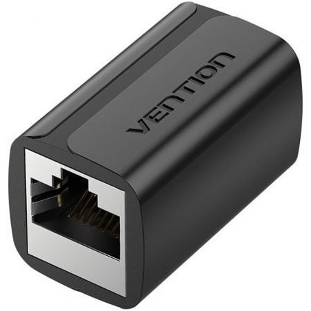 Adaptador Conector Vention RJ45 IPWB0 Cat-7 FTP- RJ45 Hembra - RJ45 Hembra- Negro