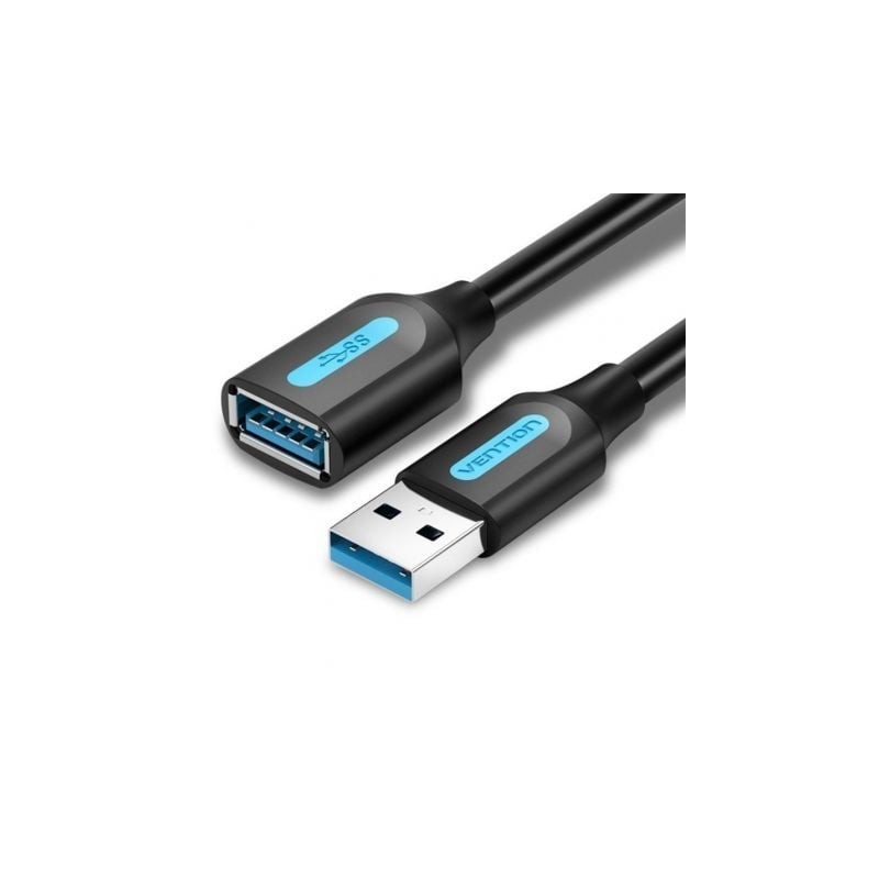 Cable Alargador USB 3-0 Vention CBHBJ- USB Macho - USB Hembra- 5m- Negro Cable Alargador USB 3-0 Vention CBHBJ- USB Macho - USB Hembra- 5m- Negro