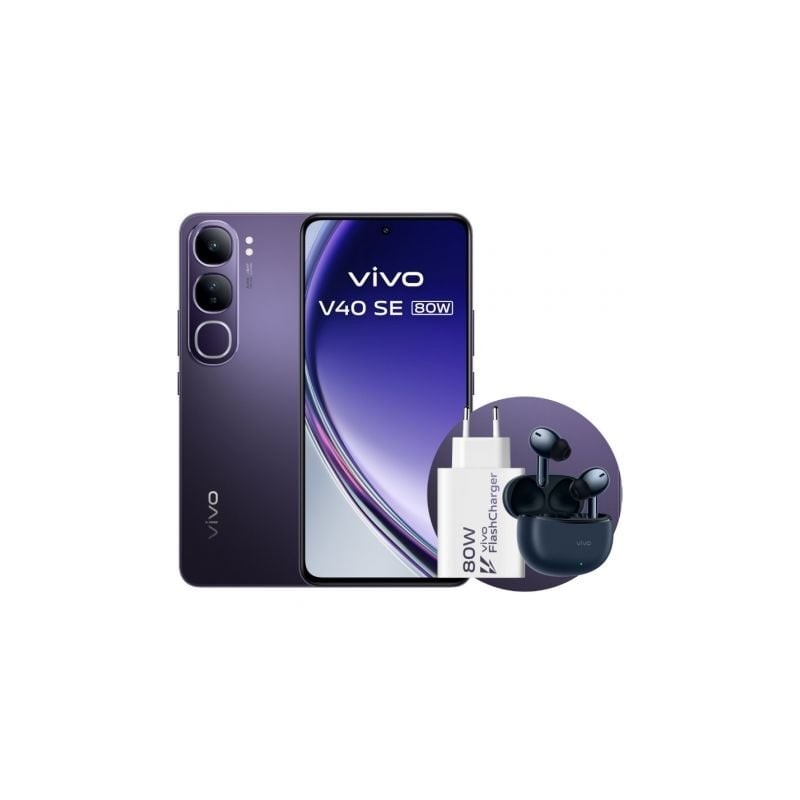 Smartphone Vivo V40 SE 80W 8GB- 256GB- 6-67"- 5G- Negro