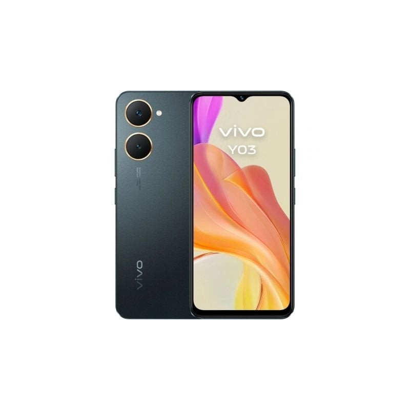 Smartphone Vivo Y03 4GB- 128GB- 6-56"- Negro Espacial