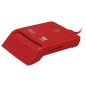 Lector de DNI y Tarjetas Woxter Combo PE26-148- USB 2-0- Rojo