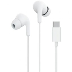 Auriculares Intrauditivos Xiaomi Earphones Tipo-C- con Micrófono- USB Tipo-C- Blancos