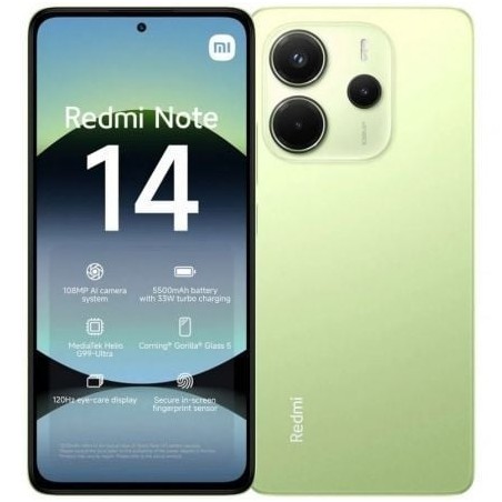 Smartphone Xiaomi Redmi Note 14 6GB- 128GB- 6-67"- Verde