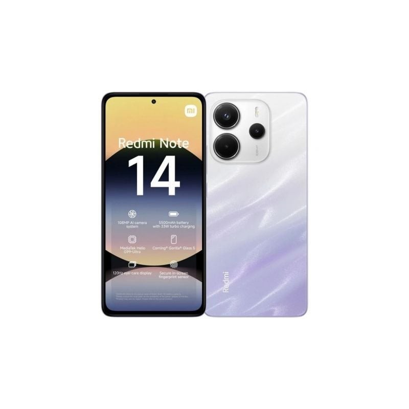 Smartphone Xiaomi Redmi Note 14 8GB- 256GB- 6-67"- Purpura Smartphone Xiaomi Redmi Note 14 8GB- 256GB- 6-67"- Purpura