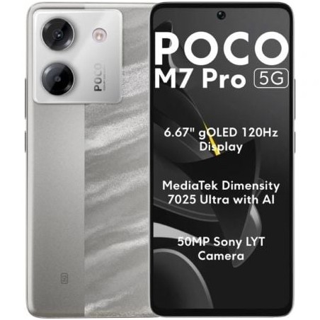 Smartphone Xiaomi POCO M7 Pro 8GB- 256GB- 6-67"- 5G- Plata