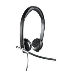 Auriculares Logitech H650e- con Micrófono- USB- Negros