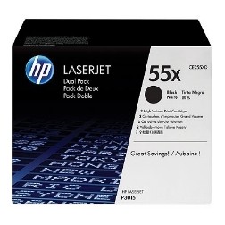 Toner hp 55x ce255xd negro 12500