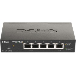 Switch Gestionable D-Link DGS-1100-05PDV2 5 Puertos- RJ-45 10-100-1000 PoE