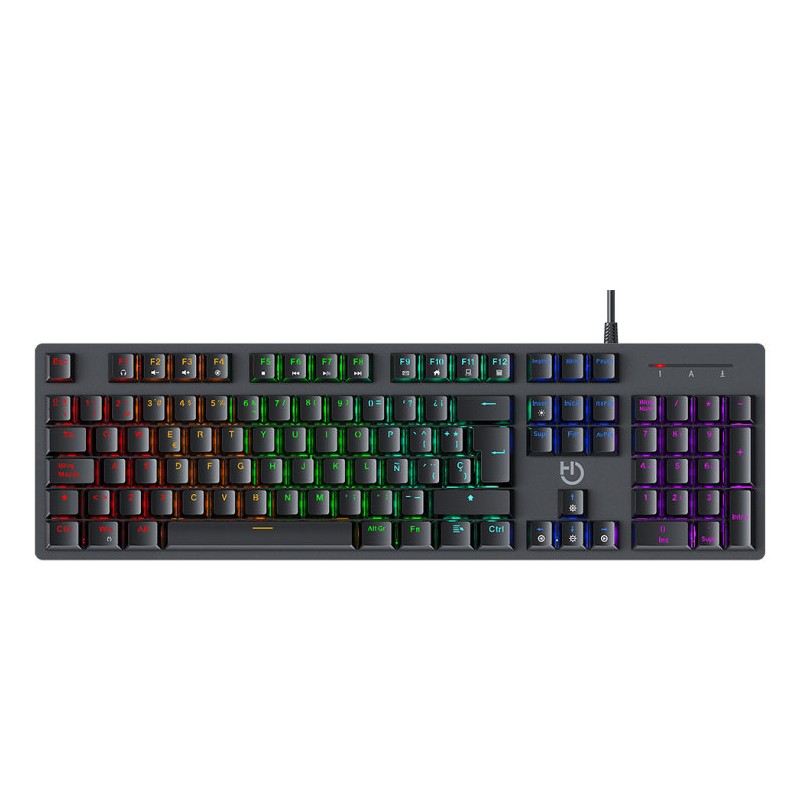 Teclado Gaming Mecánico Hiditec GK400 ARGB- Switch Rojo