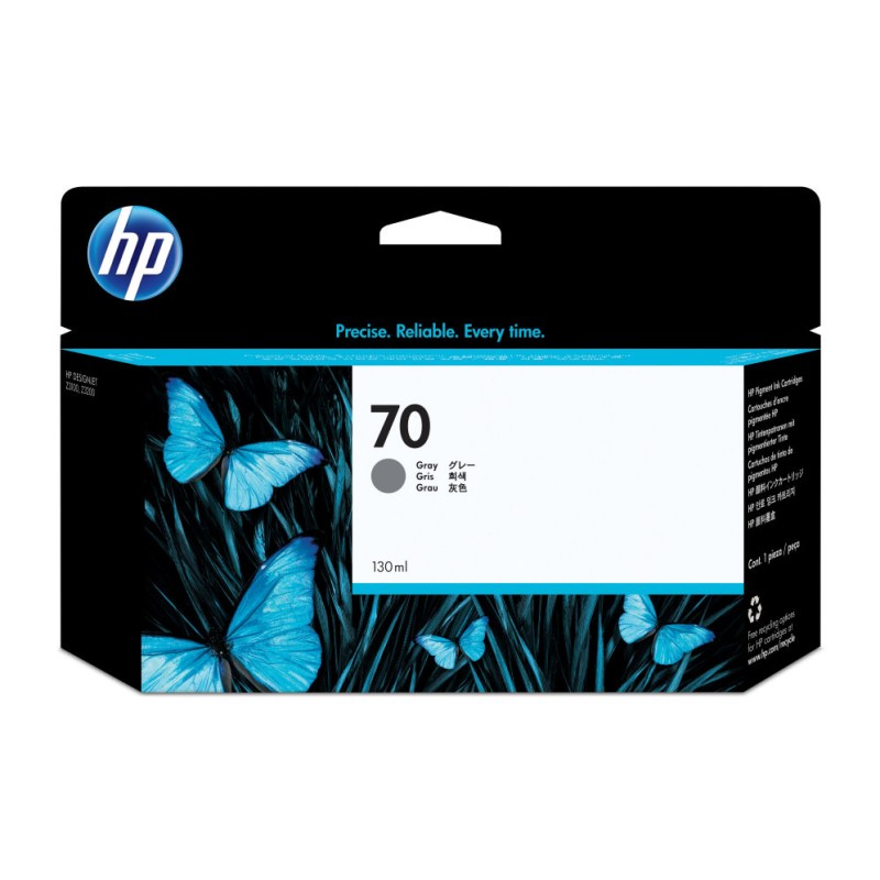 Cartucho tinta hp 70a gris