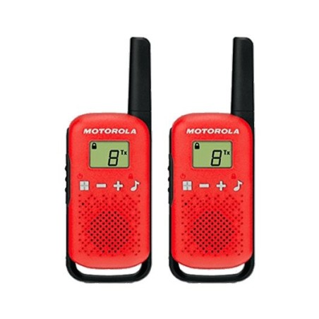 WALKIE-TALKIE MOTOROLA TLKR-T42 ROJO PACKS 2