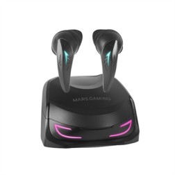 Auriculares Bluetooth Mars Gaming MHI-Ultra con estuche de carga- Autonomía 7-8h- Negros