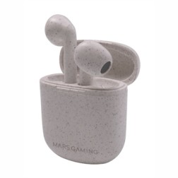 Auriculares Bluetooth Mars Gaming MHI-ECO con estuche de carga- Autonomía 5h- Grises