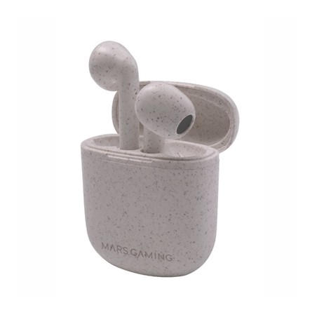 Auriculares Bluetooth Mars Gaming MHI-ECO con estuche de carga- Autonomía 5h- Grises