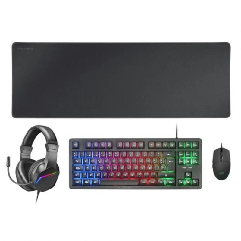 Pack Gaming Mars Gaming MCP-RGB3- Teclado RGB + RatÃ³n Ã“ptico + Alfombrilla XXL + Auriculares