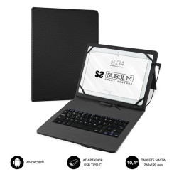 Funda + teclado subblim tablet 10-1 pulgadas