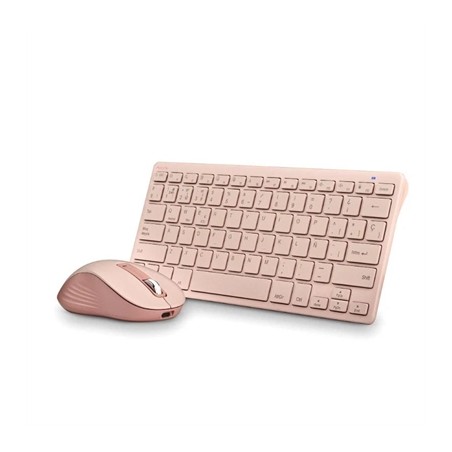 Teclado y Ratón Inalámbricos NGS Fantasy Kit Pink- Rosa