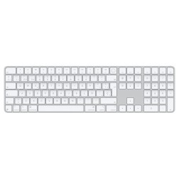 Teclado Inalámbrico Apple Magic Keyboard con Touch ID- Teclado Numérico- USB Tipo-C- Plata