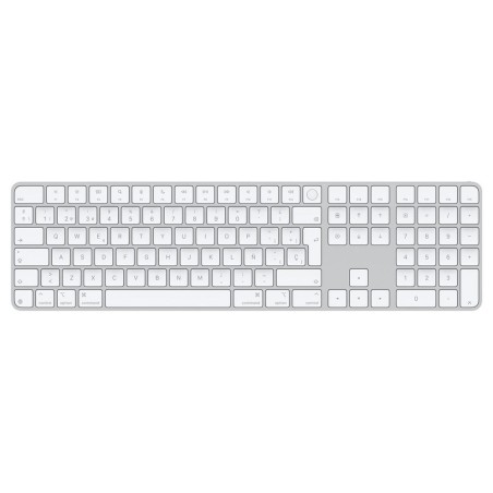 Teclado Inalámbrico Apple Magic Keyboard con Touch ID- Teclado Numérico- USB Tipo-C- Plata