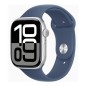 Apple Watch Series 10- GPS- Cellular- 46mm- Caja de Aluminio - Correa Deportiva Azul Denim S-M