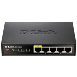 Switch D-Link DES-1005P 5 Puertos- RJ45 10-100Mbps PoE