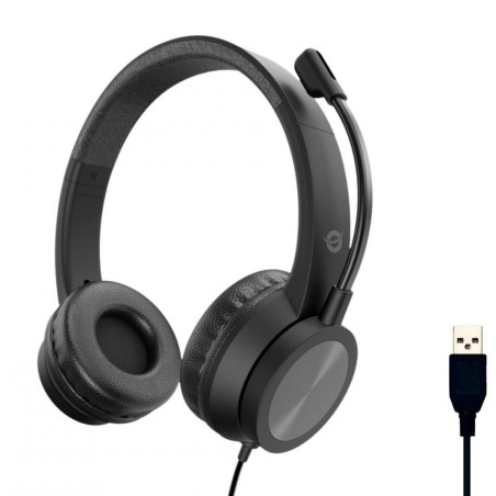 Auriculares conceptronic polona05b usb negro