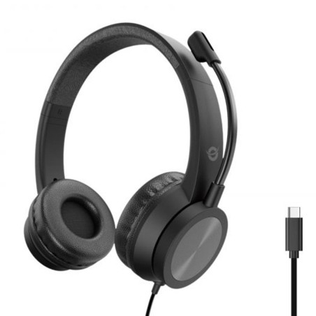 Auriculares conceptronic polona05bc usb - c negro