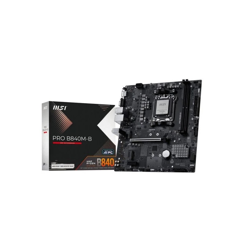 PLACA BASE MSI PRO B840M-B PCI-E 16x Gen4, M-2 Gen4 PLACA BASE MSI PRO B840M-B PCI-E 16x Gen4, M-2 Gen4