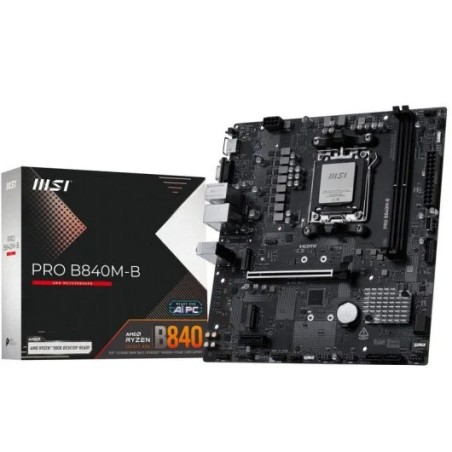 PLACA BASE MSI PRO B840M-B PCI-E 16x Gen4, M-2 Gen4