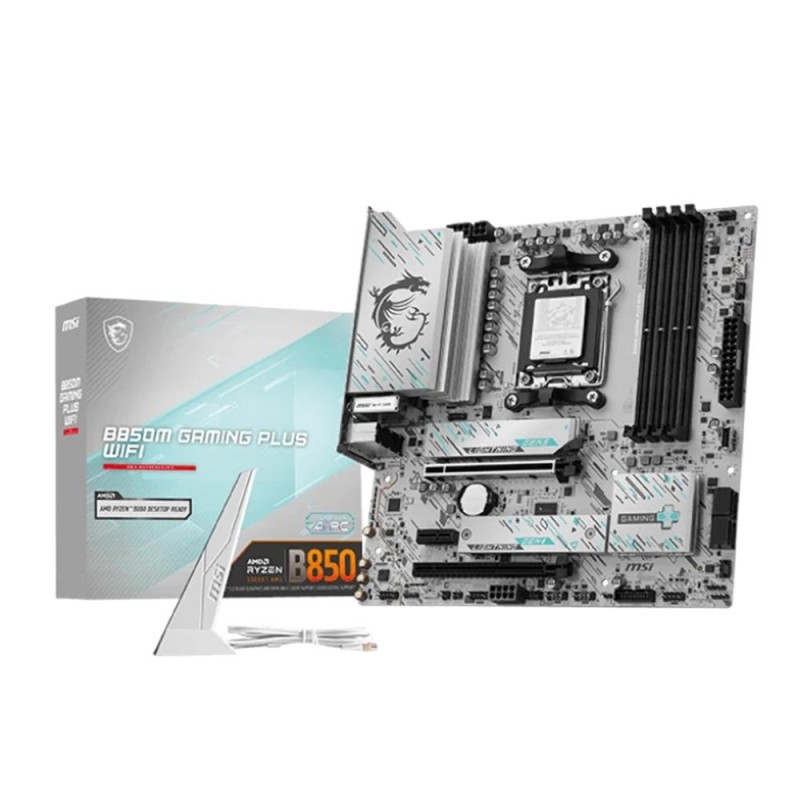 PLACA BASE MSI B850M GAMING PLUS WIFI PCI-E x16 Gen5, M-2 Gen5