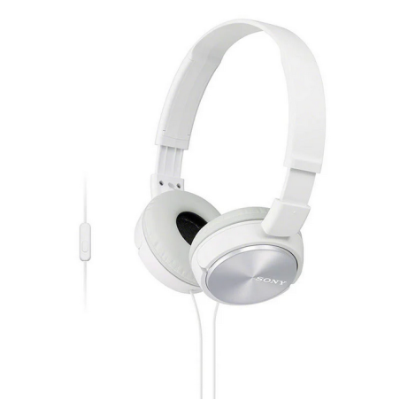 Auriculares Sony MDRZX310APW- con Micrófono- Jack 3-5- Blancos