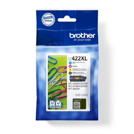 Pack cartuchos tinta brother lc422xlval negro